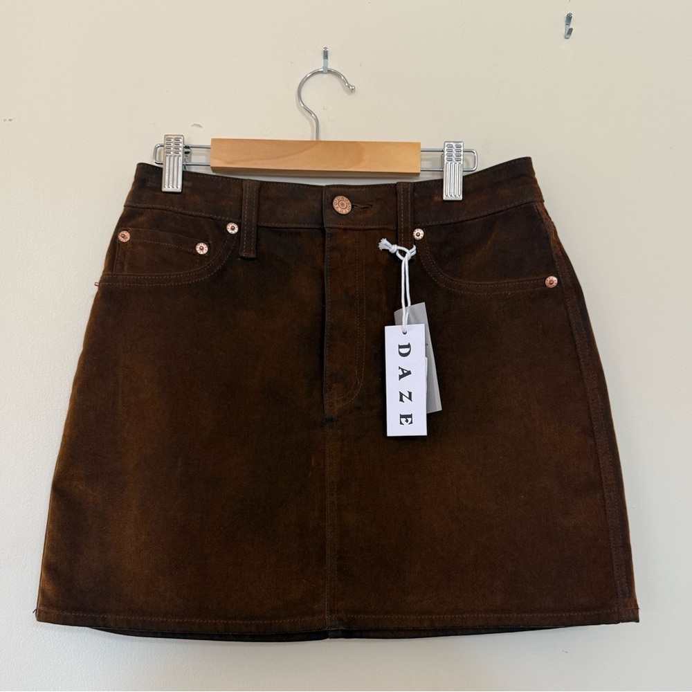 Daze Denim Mini Skirt Size 25 NWT
